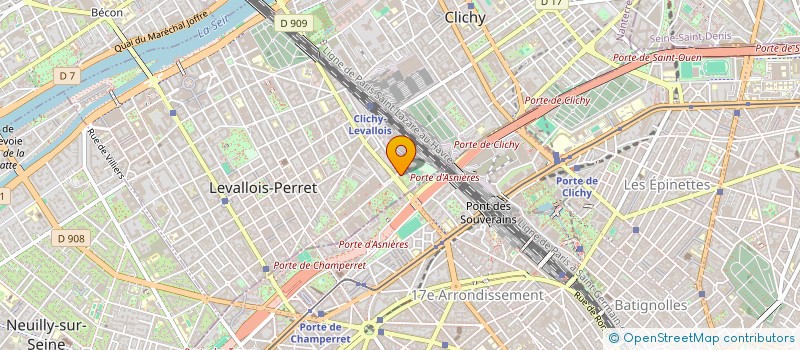 localisation de l'entreprise MONSIEUR MALICK BERTOUT  LEVALLOIS-PERRET