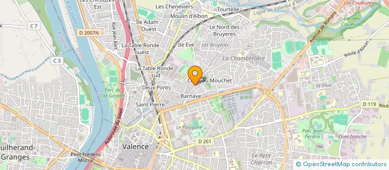 localisation de l'entreprise MONSIEUR MALICK DEBBICHE  BOURG-LES-VALENCE