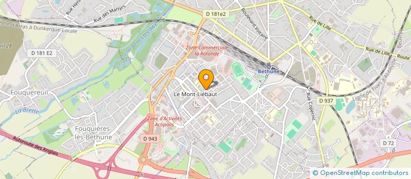 localisation de l'entreprise MONSIEUR MALIK ADDOUR à BETHUNE