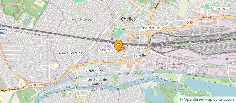 localisation de l'entreprise MONSIEUR MALIK AISSAOUI  CHELLES