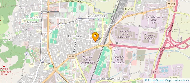 localisation de l'entreprise MONSIEUR MALIK ALIEV  CLERMONT-FERRAND