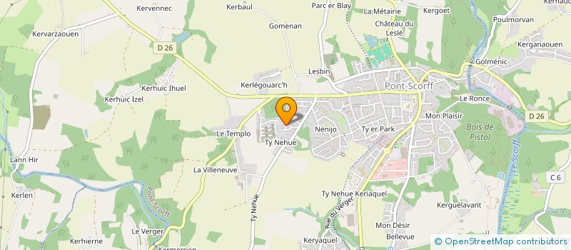 localisation de l'entreprise MONSIEUR MALIK ASLI  PONT-SCORFF