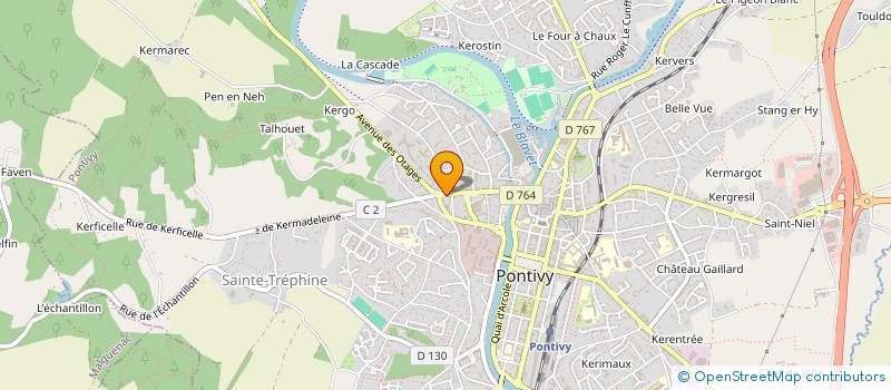 localisation de l'entreprise MONSIEUR MALIK BELHOCINE  PONTIVY