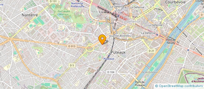 localisation de l'entreprise MONSIEUR MALIK BENHABOUCHE  PUTEAUX