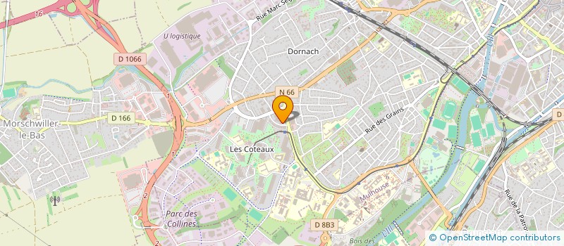 localisation de l'entreprise MONSIEUR MALIK BENMECHIRAH  MULHOUSE