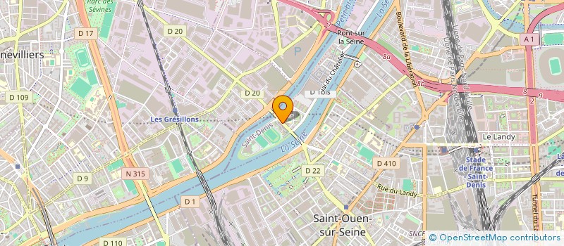 localisation de l'entreprise MONSIEUR MALIK BENOUARET  L'ILE-SAINT-DENIS