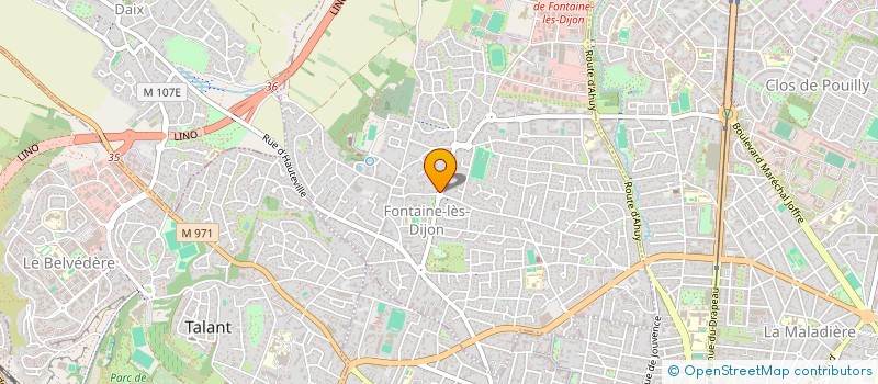 localisation de l'entreprise MONSIEUR MALIK BENTRARI à FONTAINE-LES-DIJON