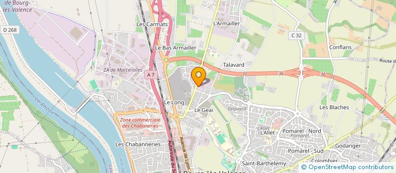 localisation de l'entreprise MONSIEUR MALIK BESTANI  BOURG-LES-VALENCE