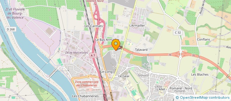 localisation de l'entreprise MONSIEUR MALIK BILHMAIER  BOURG-LES-VALENCE