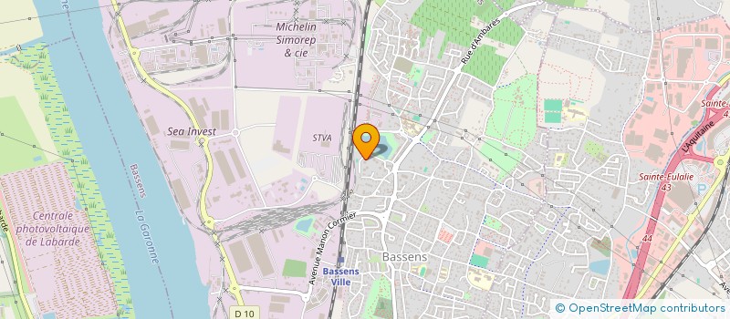 localisation de l'entreprise MONSIEUR MALIK BOUTEFFAH  BASSENS