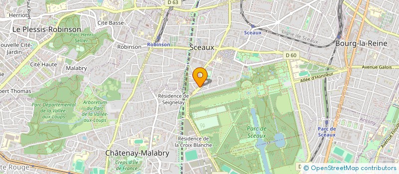 localisation de l'entreprise MONSIEUR MALIK CHERIF-ZAHAR à SCEAUX