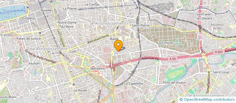 localisation de l'entreprise MONSIEUR MALIK CHERIFI  MARSEILLE