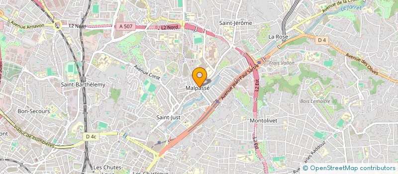 localisation de l'entreprise MONSIEUR MALIK GHELAMALLAH  MARSEILLE