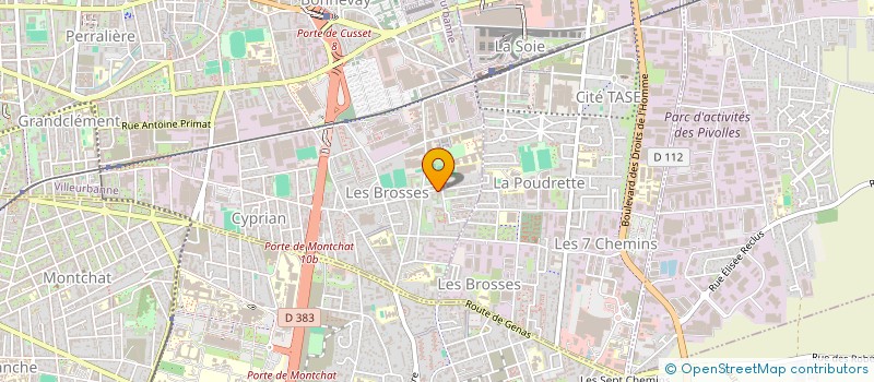 localisation de l'entreprise MONSIEUR MALIK GUENAOUI  VILLEURBANNE