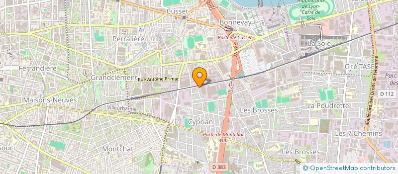 localisation de l'entreprise MONSIEUR MALIK HADDADI  VILLEURBANNE