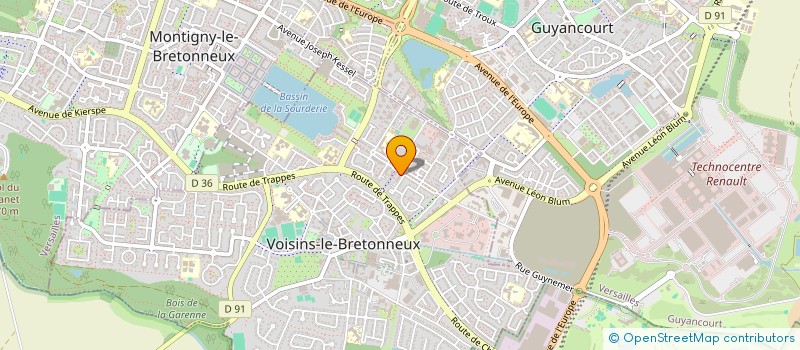 localisation de l'entreprise MONSIEUR MALIK HILLEREAU à VOISINS-LE-BRETONNEUX