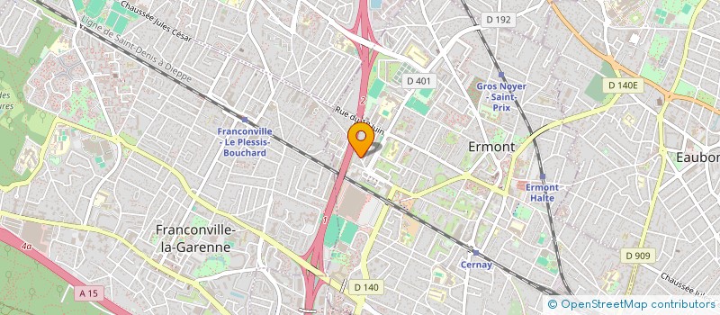 localisation de l'entreprise MONSIEUR MALIK KADI  ERMONT