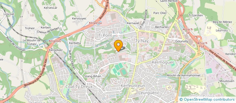 localisation de l'entreprise MONSIEUR MALIK KARIMOV  QUIMPER