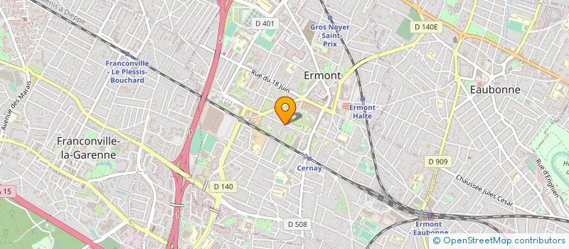 localisation de l'entreprise MONSIEUR MALIK KHEDRI  ERMONT