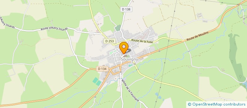 localisation de l'entreprise MONSIEUR MALIK LAICHAOUI  SOUVIGNY