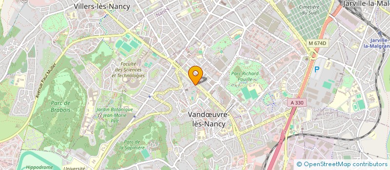 localisation de l'entreprise MONSIEUR MALIK LARADJI  VANDUVRE-LES-NANCY