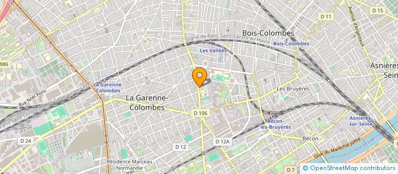 localisation de l'entreprise MONSIEUR MALIK LOUERIEMI  LA GARENNE-COLOMBES