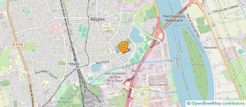 localisation de l'entreprise MONSIEUR MALIK MANSOUR  BEGLES
