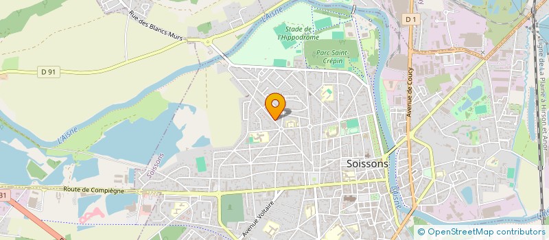 localisation de l'entreprise MONSIEUR MALIK MARLIOT à SOISSONS