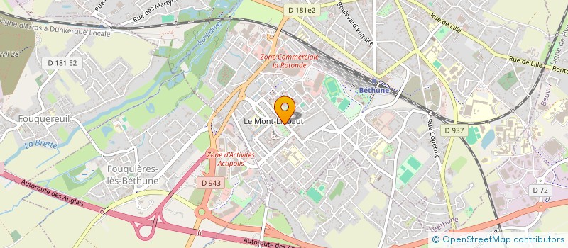 localisation de l'entreprise MONSIEUR MALIK MEBAREK BOUKHALFA à BETHUNE