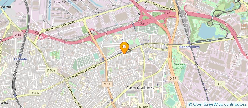 localisation de l'entreprise MONSIEUR MALIK MELLAL à GENNEVILLIERS