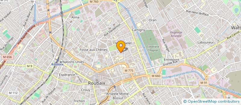 localisation de l'entreprise MONSIEUR MALIK MEZROUAI à ROUBAIX