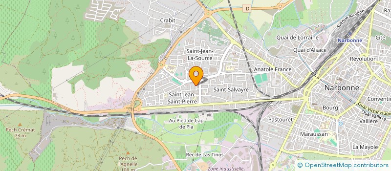 localisation de l'entreprise MONSIEUR MALIK MOHAMED OUSMAN à NARBONNE