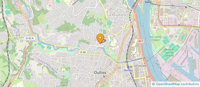 localisation de l'entreprise MONSIEUR MALIK MOUSSA  OULLINS-PIERRE-BENITE