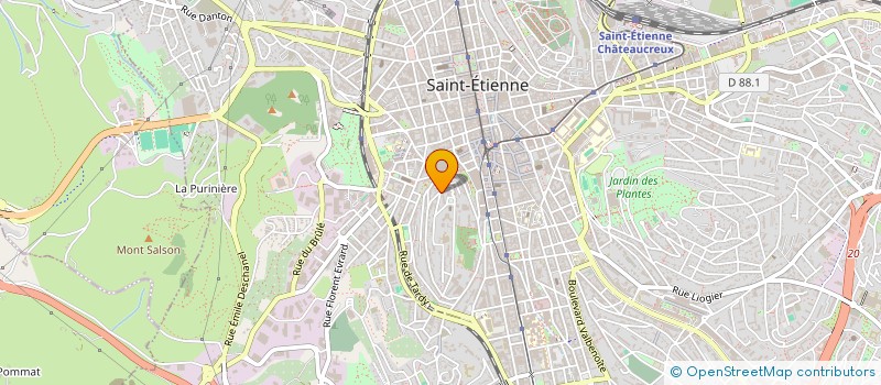 localisation de l'entreprise MONSIEUR MALIK OUAAMARI  SAINT-ETIENNE