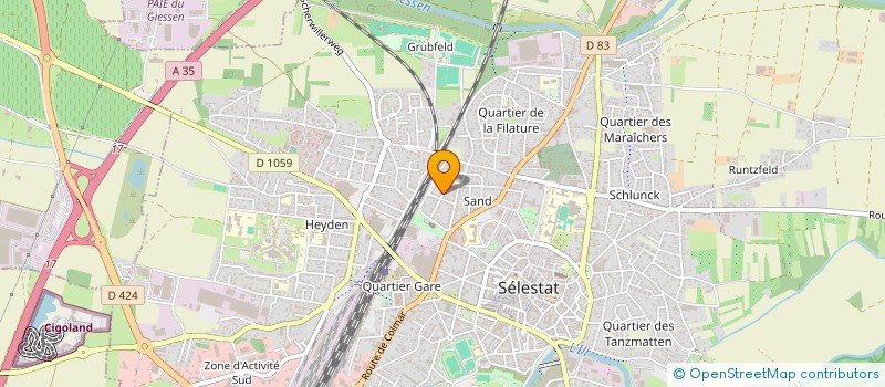 localisation de l'entreprise MONSIEUR MALIK PEREIRA PINHO  SELESTAT