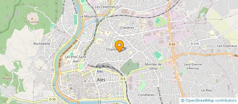 localisation de l'entreprise MONSIEUR MALIK SAKHRAOUI  ALES