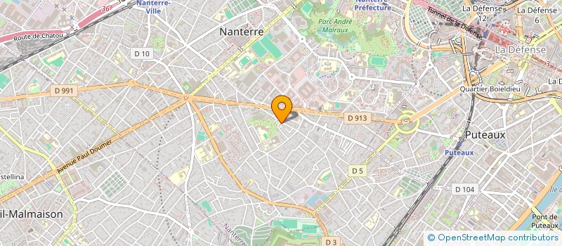 localisation de l'entreprise MONSIEUR MALIK SILVA  NANTERRE