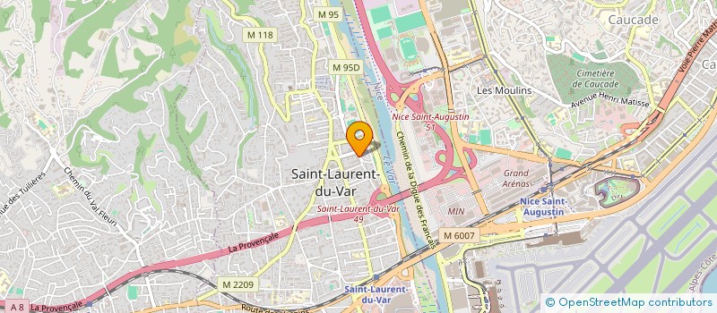 localisation de l'entreprise MONSIEUR MALIK TEMMAR  SAINT-LAURENT-DU-VAR