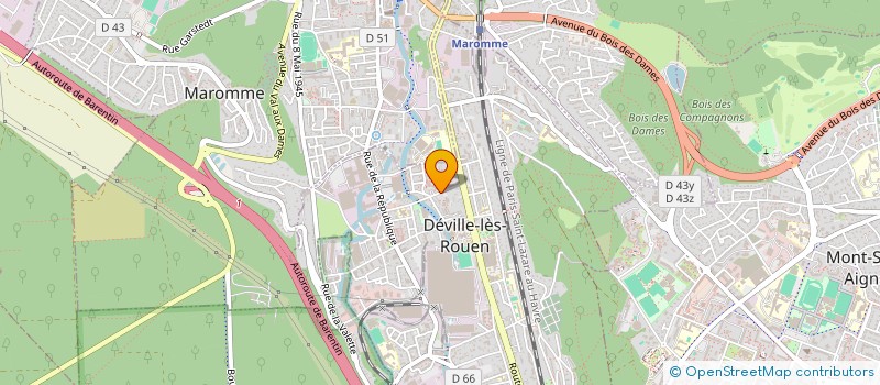 localisation de l'entreprise MONSIEUR MALIK YAHYA  DEVILLE-LES-ROUEN