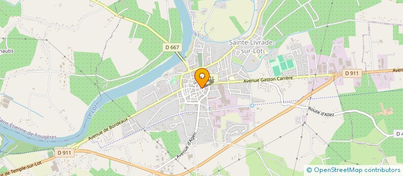 localisation de l'entreprise MONSIEUR MALLAURY BIARD  SAINTE-LIVRADE-SUR-LOT