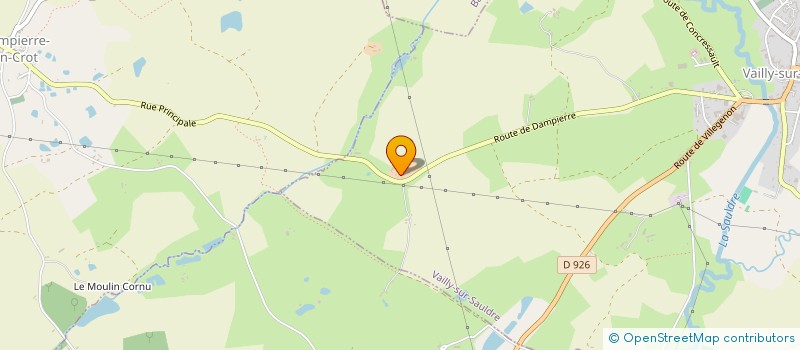 localisation de l'entreprise MONSIEUR MALLORY BELLEVILLE  VAILLY-SUR-SAULDRE