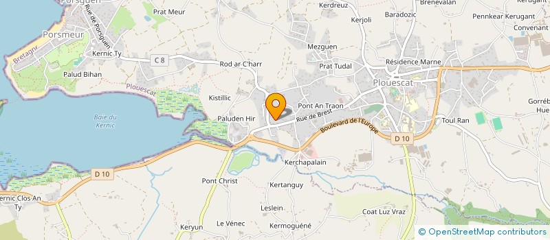 localisation de l'entreprise MONSIEUR MALO BOUSSOUSSA-PENNEC  PLOUESCAT