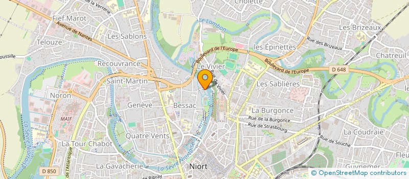 localisation de l'entreprise MONSIEUR MALO BURNET à NIORT