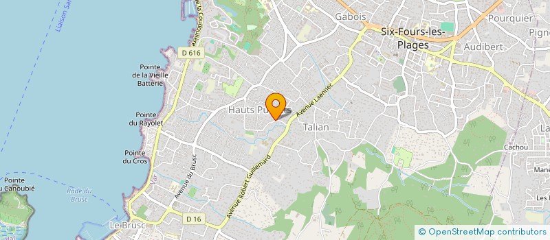 localisation de l'entreprise MONSIEUR MALO DE VALROGER  SIX-FOURS-LES-PLAGES