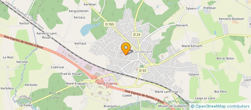 localisation de l'entreprise MONSIEUR MALO FLEURY  LANDEVANT