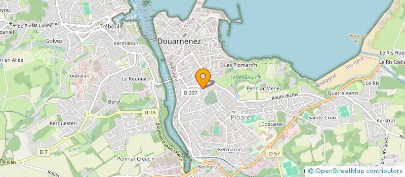 localisation de l'entreprise MONSIEUR MALO HEURTEAUX  DOUARNENEZ