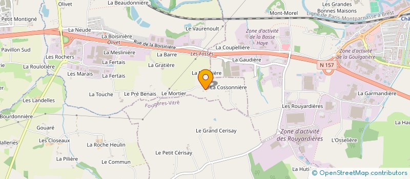 localisation de l'entreprise MONSIEUR MALO MENARD  SERVON-SUR-VILAINE