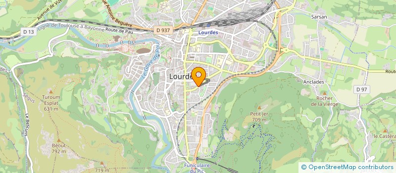 localisation de l'entreprise MONSIEUR MALO PELLERIN  LOURDES