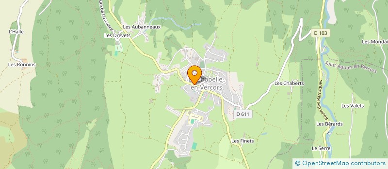 localisation de l'entreprise MONSIEUR MALO PITIOT à LA CHAPELLE-EN-VERCORS