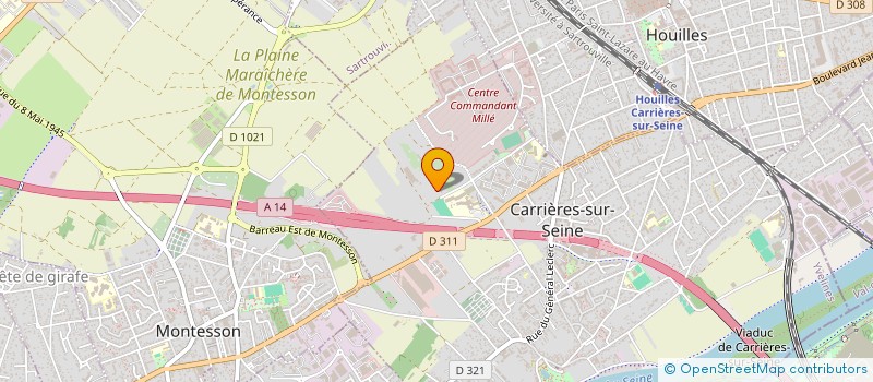 localisation de l'entreprise MONSIEUR MALONN BAILLARGEAT  CARRIERES SUR SEINE